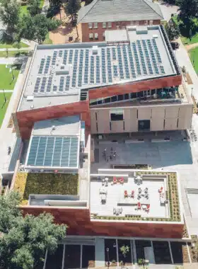 view of a roof with a Roof Mounted PV